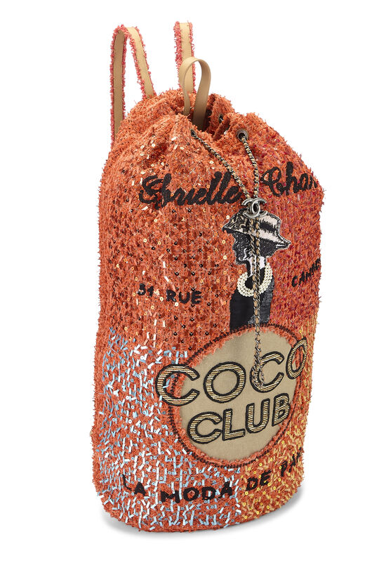 Orange Tweed Cubano Trip Backpack, , large image number 1