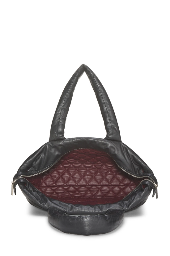 Black Lambskin Reversible Coco Cocoon Tote XL, , large image number 5