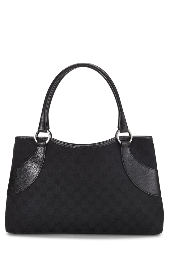 Black GG Canvas Tote, , large image number 0