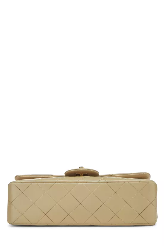 Beige Quilted Lambskin Classic Double Flap Small, , large image number 4