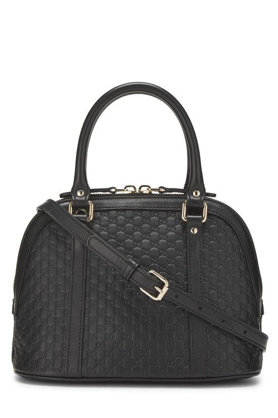 Black Microguccissima Nice Dome Bag Small, , large image number 3