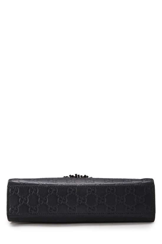 Black Guccissima Leather Emily Chain Shoulder Bag Small          , , large image number 4