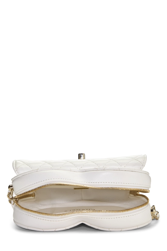 White 'CC' In Love Heart Crossbody, , large image number 5