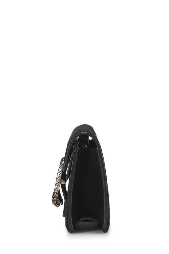 Black Suede Dionysus Shoulder Bag Super Mini, , large image number 2