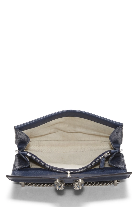 Navy Leather Dionysus Shoulder Bag Mini, , large image number 5