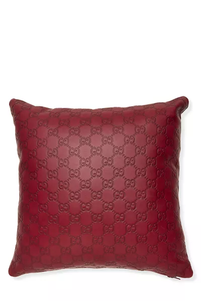 Red Guccissima Pillow