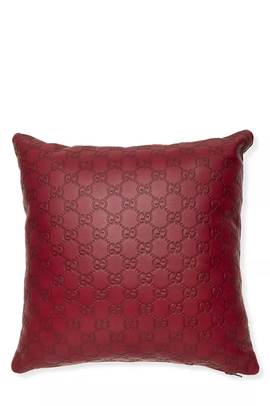 Red Guccissima Pillow, , large image number 0