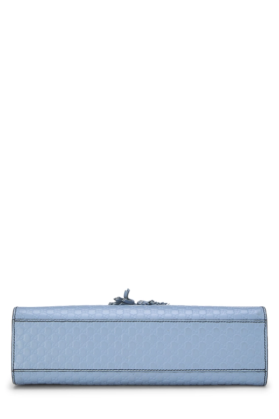 Blue Microguccissima Leather Emily Chain Shoulder Bag, , large image number 4