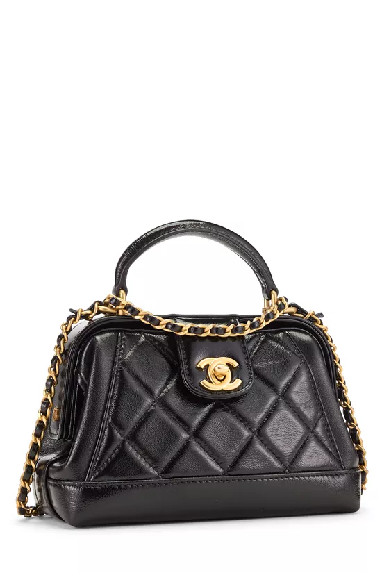 Black Lambskin Coco Doctor Top Handle Bag Mini, , large image number 1