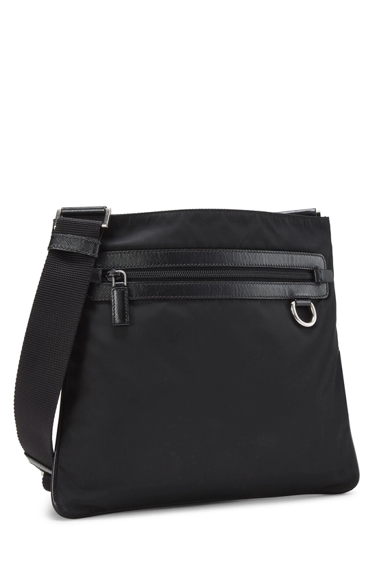 Black Nylon Messenger Bag Small, , large image number 1