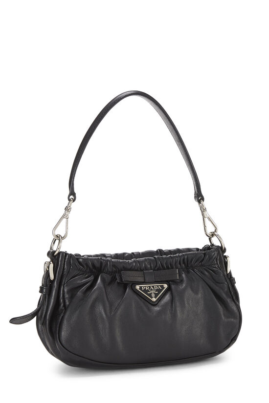 Prada Black Calfskin Shoulder Bag Mini QNB0593PKH000