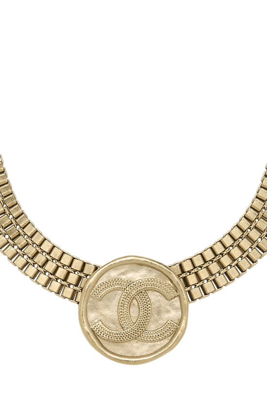 Gold Medallion Choker, , large image number 1