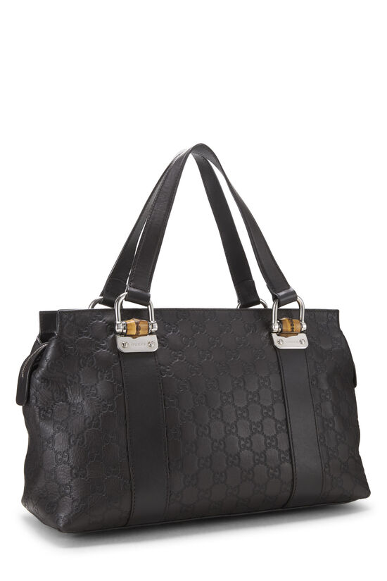 Brown Guccisima Bamboo Bar Tote, , large image number 1