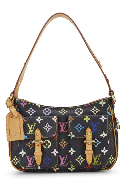 Takashi Murakami x Louis Vuitton Black Monogram Multicolore Lodge PM