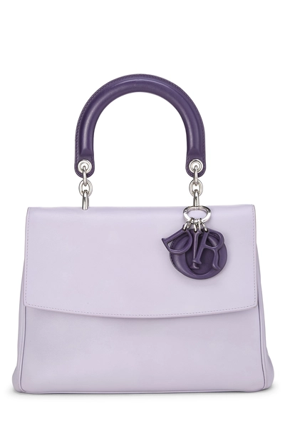 Purple Calfskin Be Dior Bag Medium