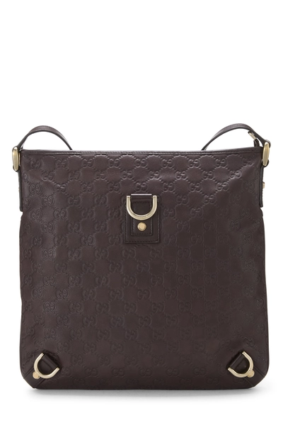 Gucci Brown Guccissima D-Ring Abbey Messenger