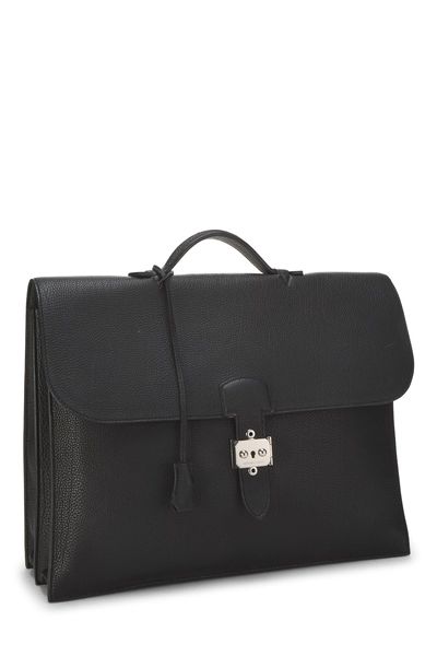 Hermès Black Togo Sac à Dépêches 38 — photo 2