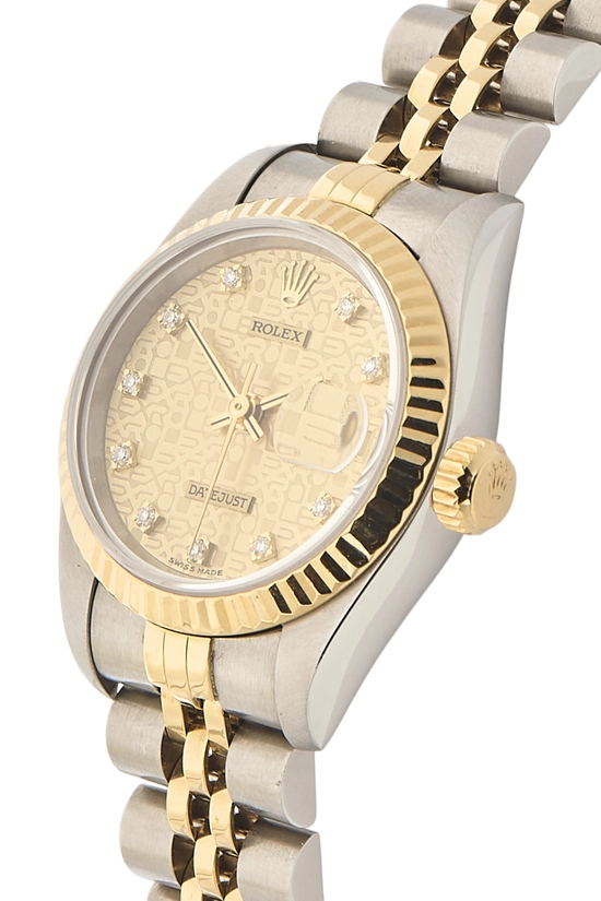 Two-Tone Anniversary Dial Diamond Datejust 69173 26mm, , large image number 1