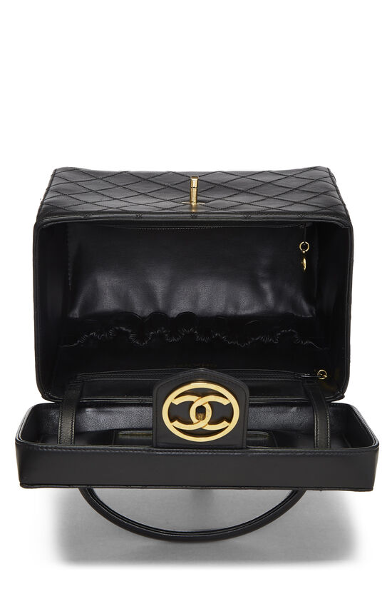 Chanel Vintage 1994 CC Logo High Waist Heavyweight Wide Black