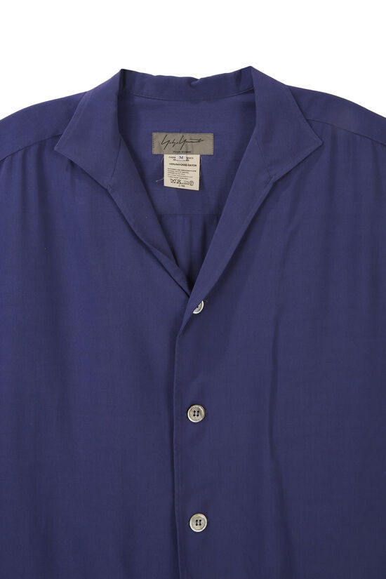 André Leon Talley Yohji Yamamoto Long Sleeve Rayon Shirt, , large image number 2