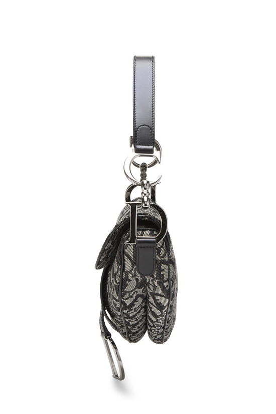 Black Trotter Canvas Saddle Bag, , large image number 2