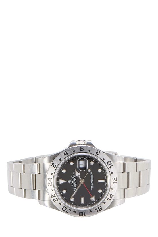 Black Stainless Steel Explorer II 16570 40mm, , large image number 2