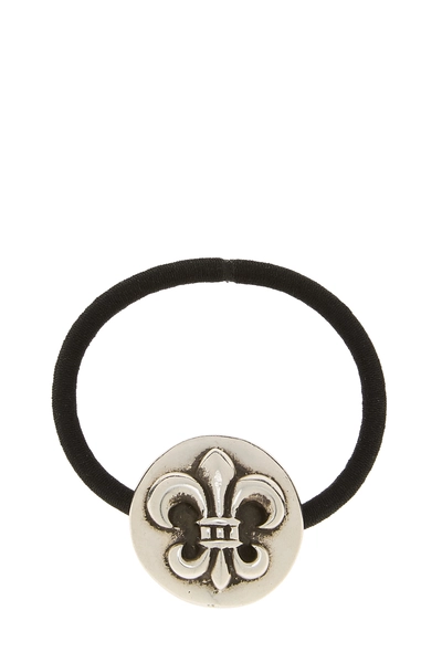 Sterling Silver BS Fleur-de-lis Hair Tie