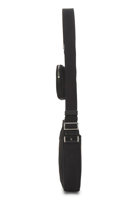 Black Nylon Messenger Bag Medium, , large image number 2