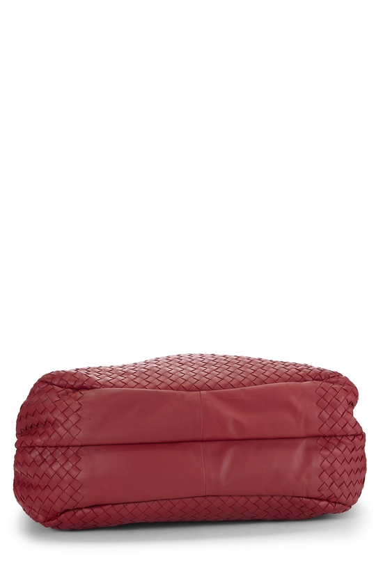 Red Intrecciato Campana Tote Large, , large image number 4