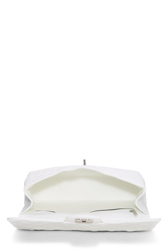 White Quilted Caviar Half Flap Jumbo, , large image number 5