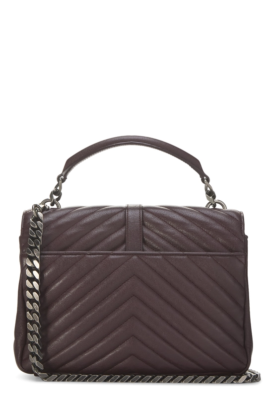 Burgundy Chevron Leather College Medium, , large image number 3