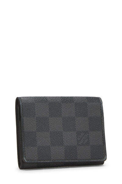 Black Damier Graphite Cartes de Visite, , large