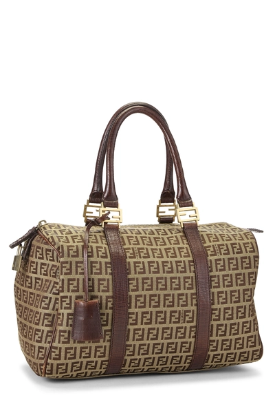 Brown Zucchino Boston Bag, , large