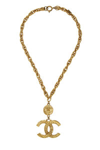Chanel Gold Rope 'CC' Loupe Necklace Q6JAAW17DB004