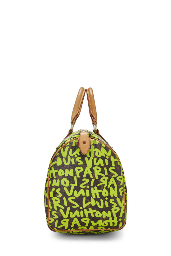 Stephen Sprouse x Louis Vuitton Green Graffiti Speedy 30, , large image number 2
