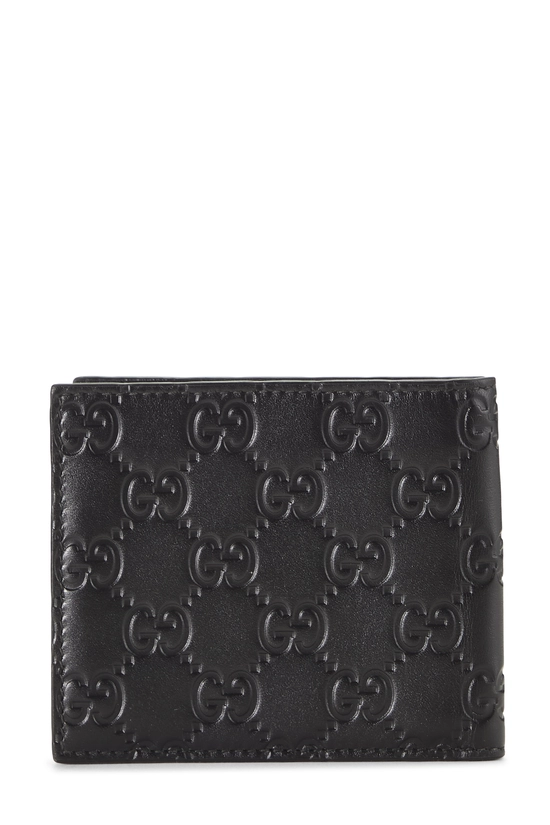 Black Guccissima Bifold Wallet, , large image number 2