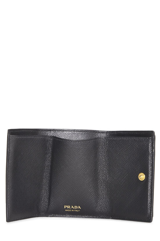 Black Saffiano Compact Wallet, , large image number 3