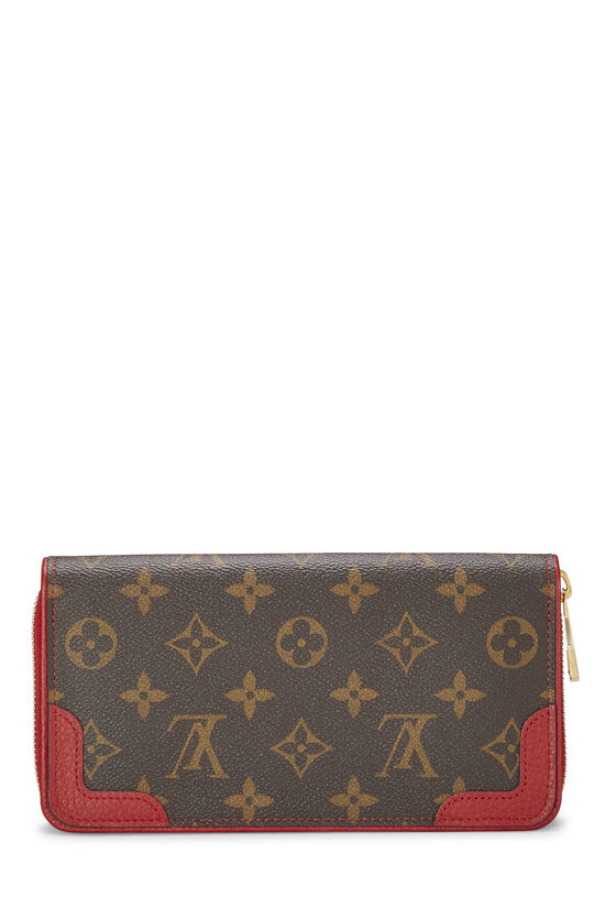 Red Monogram Canvas Retiro Zippy Continental Wallet, , large image number 2