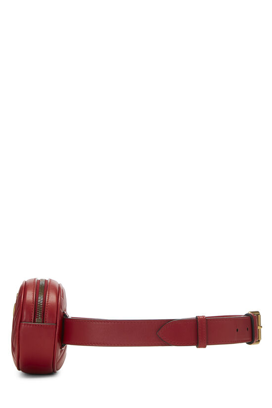 Red Leather Marmont Belt Bag Mini, , large image number 4