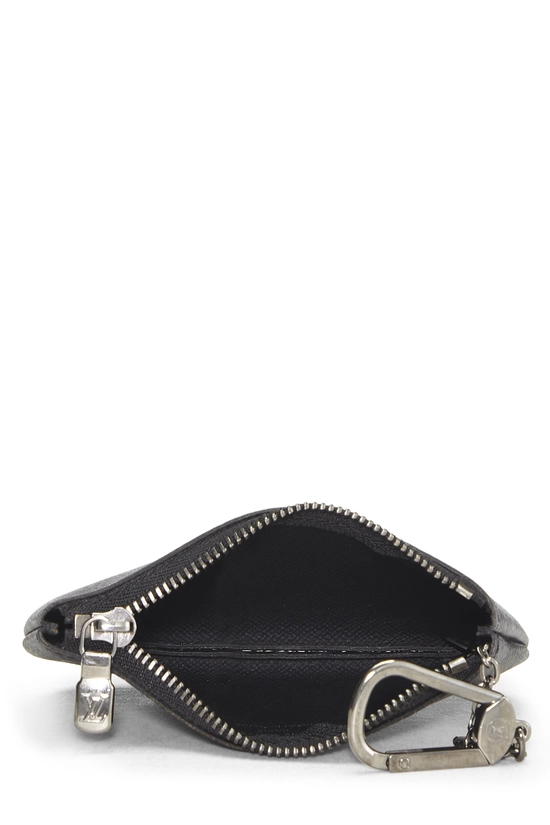 Black Monogram Eclipse Reverse Canvas Pochette Clefs, , large image number 3