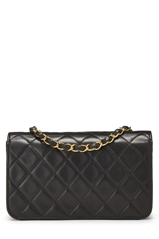 Black Quilted Lambskin Snap Full Flap Mini, , large image number 3