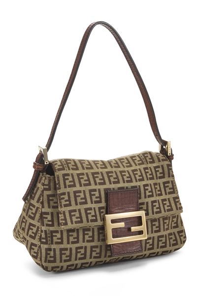 Fendi Brown Zucchino Canvas Mama Mini — photo 2