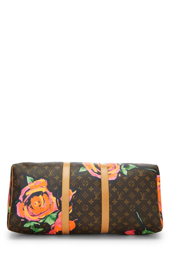 Stephen Sprouse x Louis Vuitton Monogram Roses Keepall 50, , large image number 6