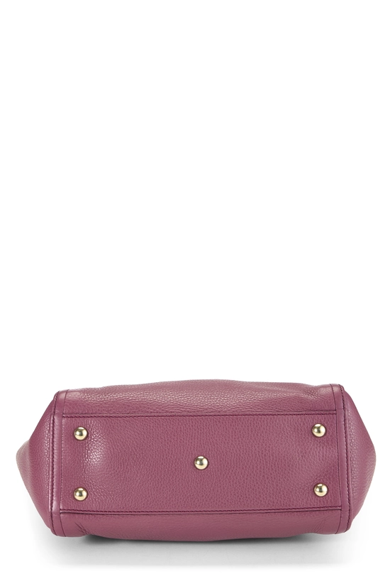 Purple Grained Leather Soho Top Handle Bag, , large image number 4