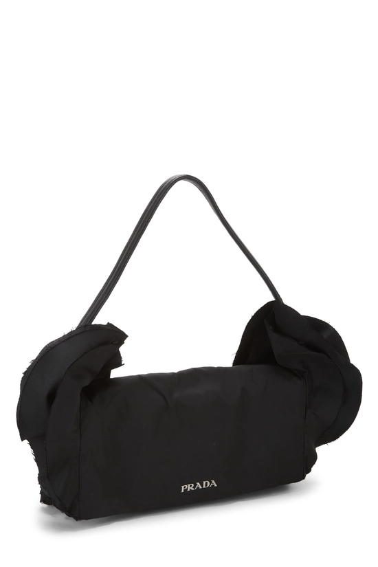 Black Nylon Shoulder Bag, , large image number 1
