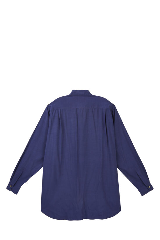 André Leon Talley Yohji Yamamoto Long Sleeve Rayon Three Pocket Shirt, , large image number 1