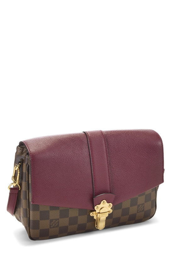 Burgundy Damier Ebene Clapton Crossbody, , large image number 1
