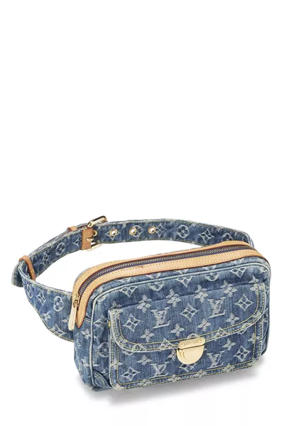 Monogram Denim Bumbag, , large