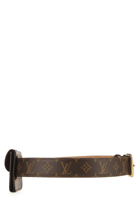 Louis Vuitton Belt Pochette Monogram Brown in Coated Canvas with