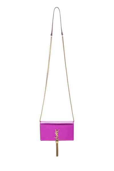 Metallic Pink Calfskin Kate Chain Bag Mini, , large